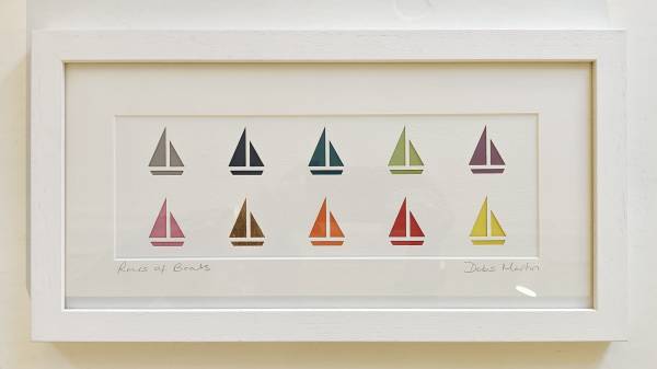 - a , Paper Sculpture by Debs Martin, measuring 9 x 29 cm (H x W) framed at 20 x 39 cm £55